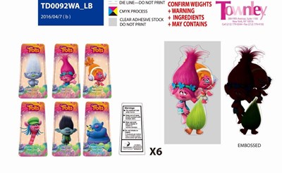 Label (Trolls  6pck Td0092wa  Label)